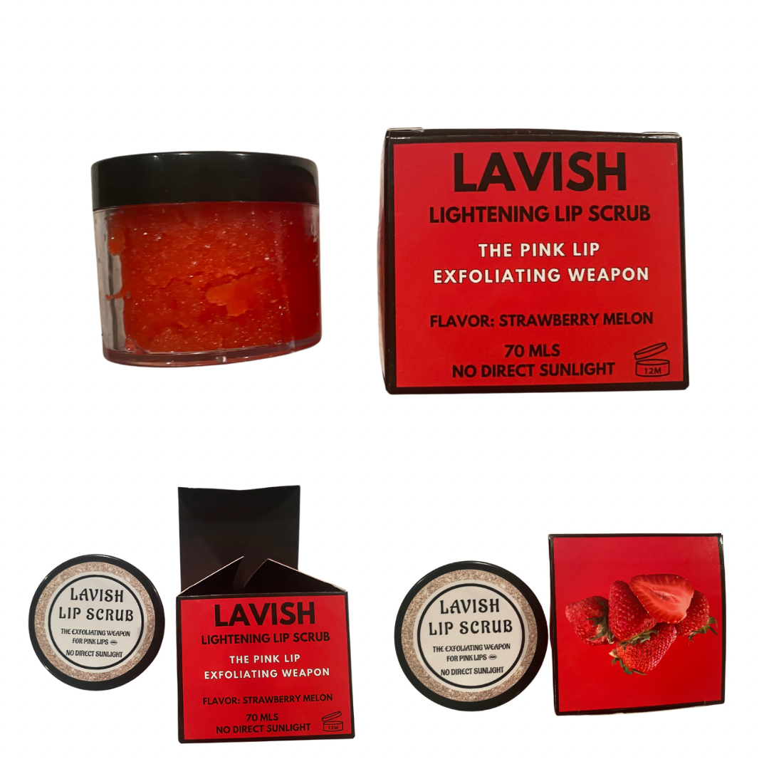 Lavish Lightening Strawberry Lip Scrub 💋 + FREE Items with SELECT Sizes