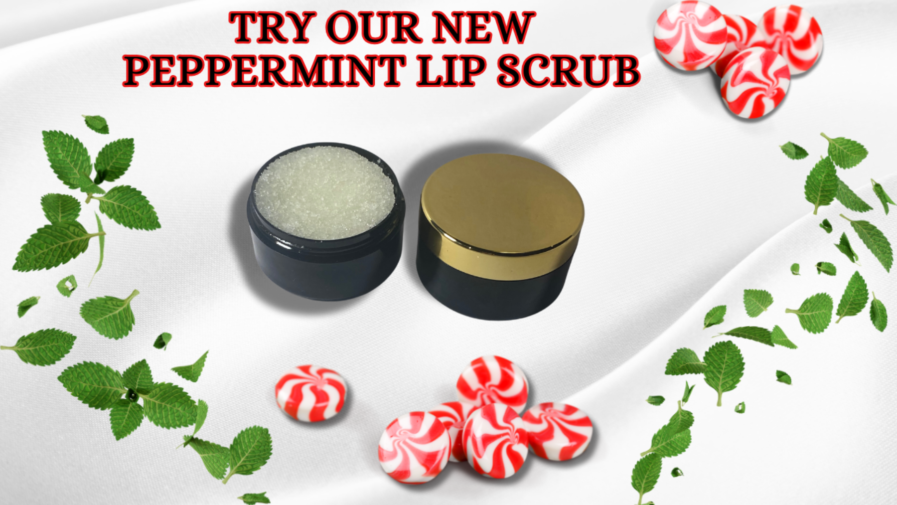 Peppermint Oil Lip Scrub – 35ml + FREE Lip Brush 🌿💋